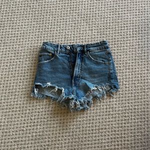 Zara high waisted jean shorts